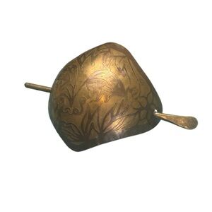 Vintage Brass Hair Slide Barrette